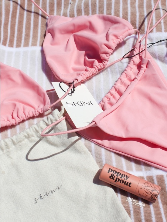 Skin Other - Skini Pink Triangle Bikini Top - Lightweight Adjustable Strings. “ Rosita set “